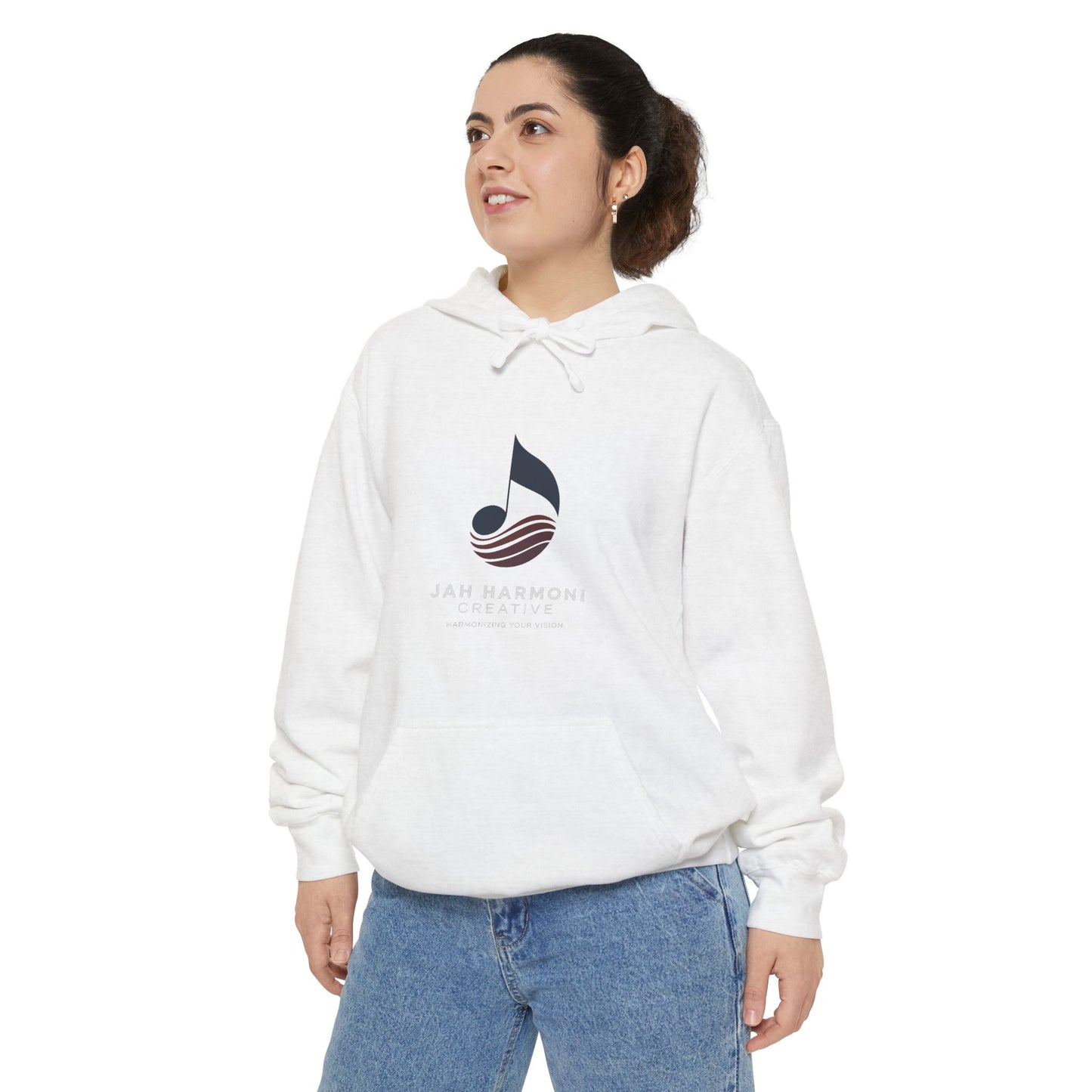 Music Logo Hoodie - "Jah Harmoni Creative" Graphic Pullover