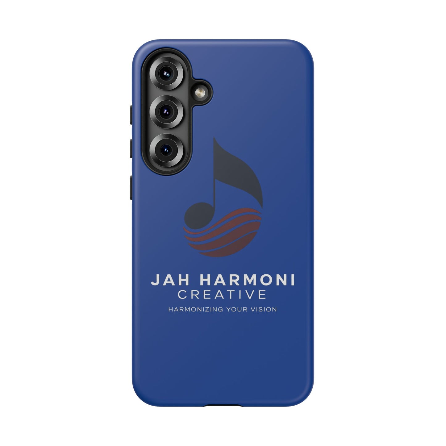Tough Cases - Blue Logo Phone Case | Jah Harmoni Creative Protective Cover