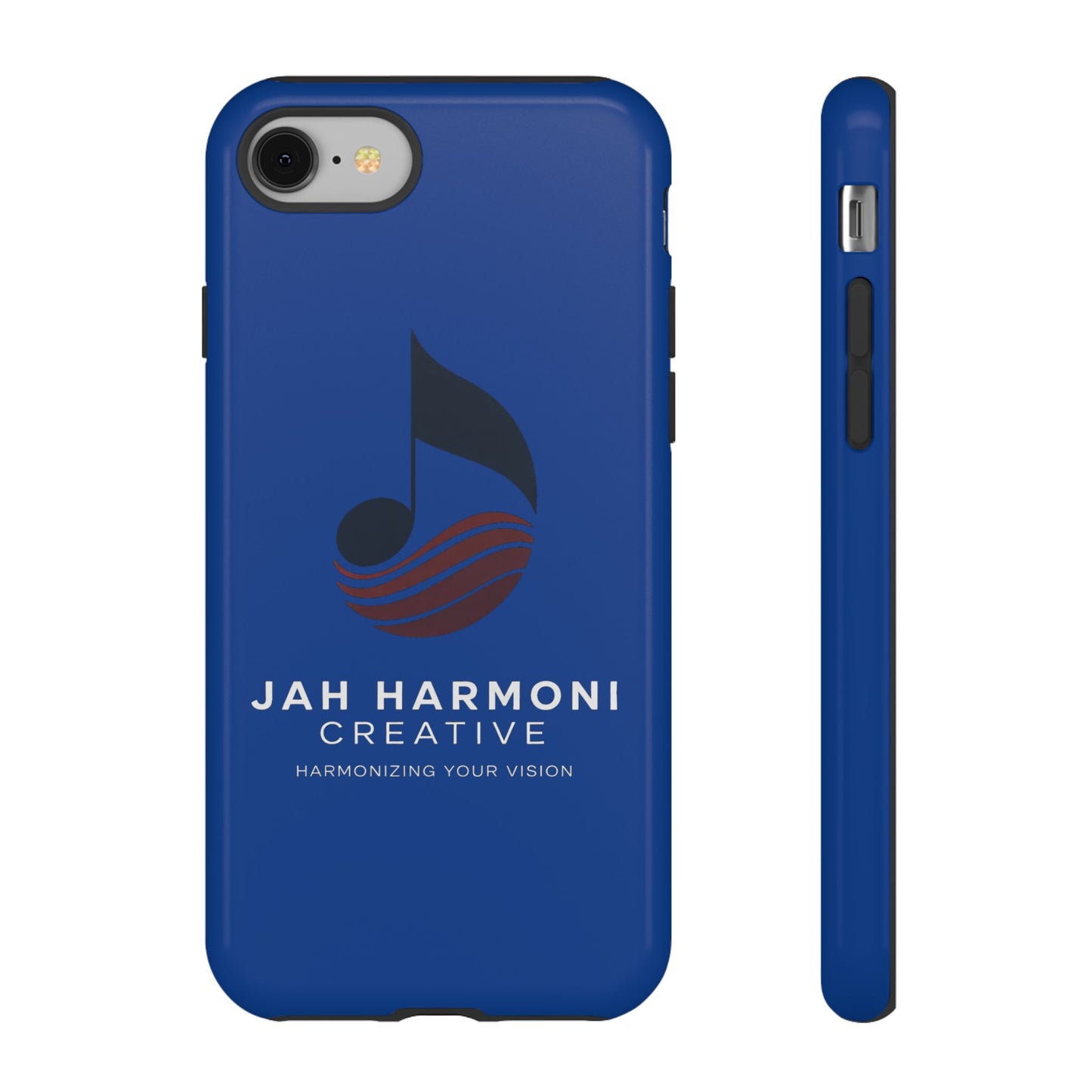 Tough Cases - Blue Logo Phone Case | Jah Harmoni Creative Protective Cover