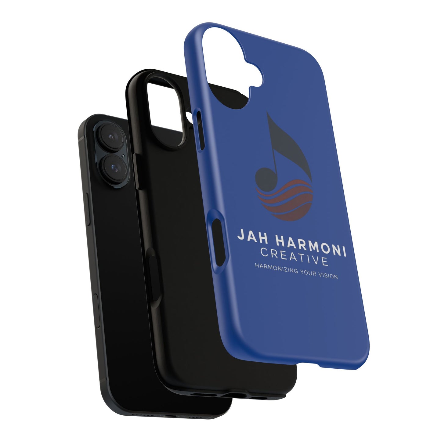 Tough Cases - Blue Logo Phone Case | Jah Harmoni Creative Protective Cover