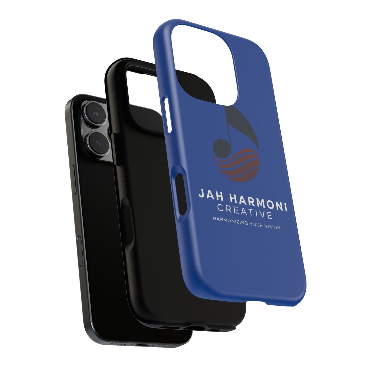 Tough Cases - Blue Logo Phone Case | Jah Harmoni Creative Protective Cover