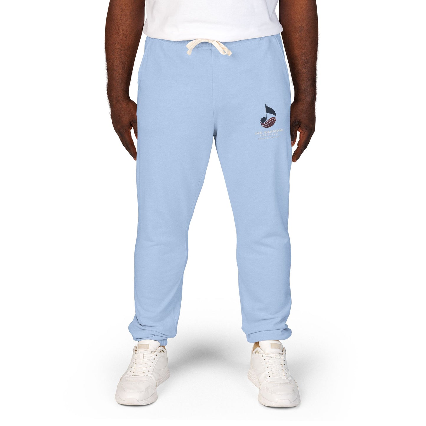 Garment-Dyed Fleece Sweatpants — Relaxed Unisex Joggers with Subtle Patch Logo
