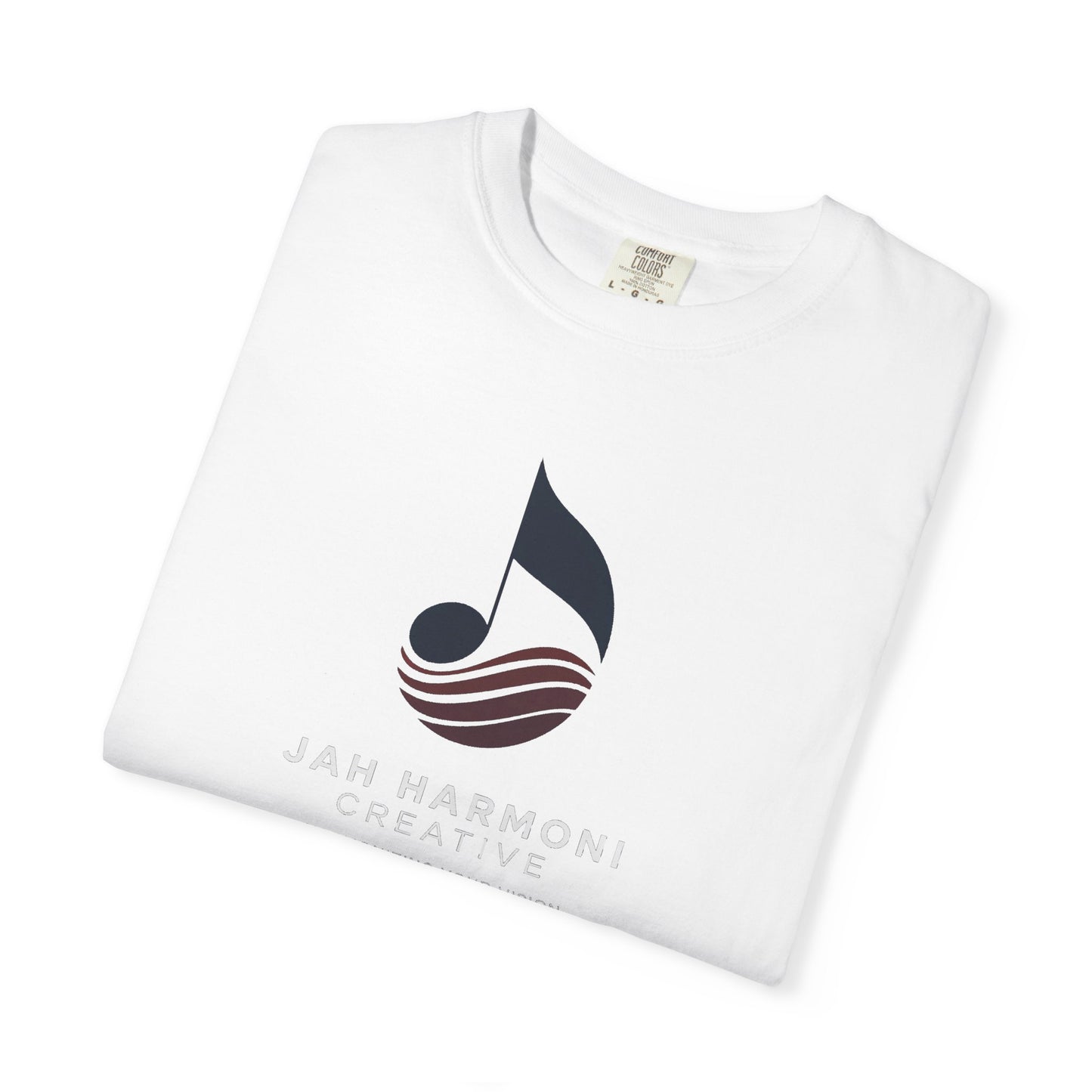 Music Logo T‑Shirt — “Jah Harmoni Creative” Branded Tee