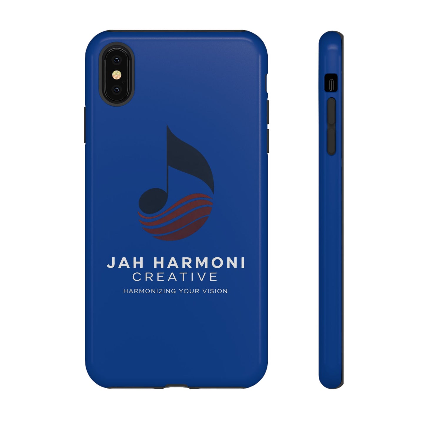 Tough Cases - Blue Logo Phone Case | Jah Harmoni Creative Protective Cover