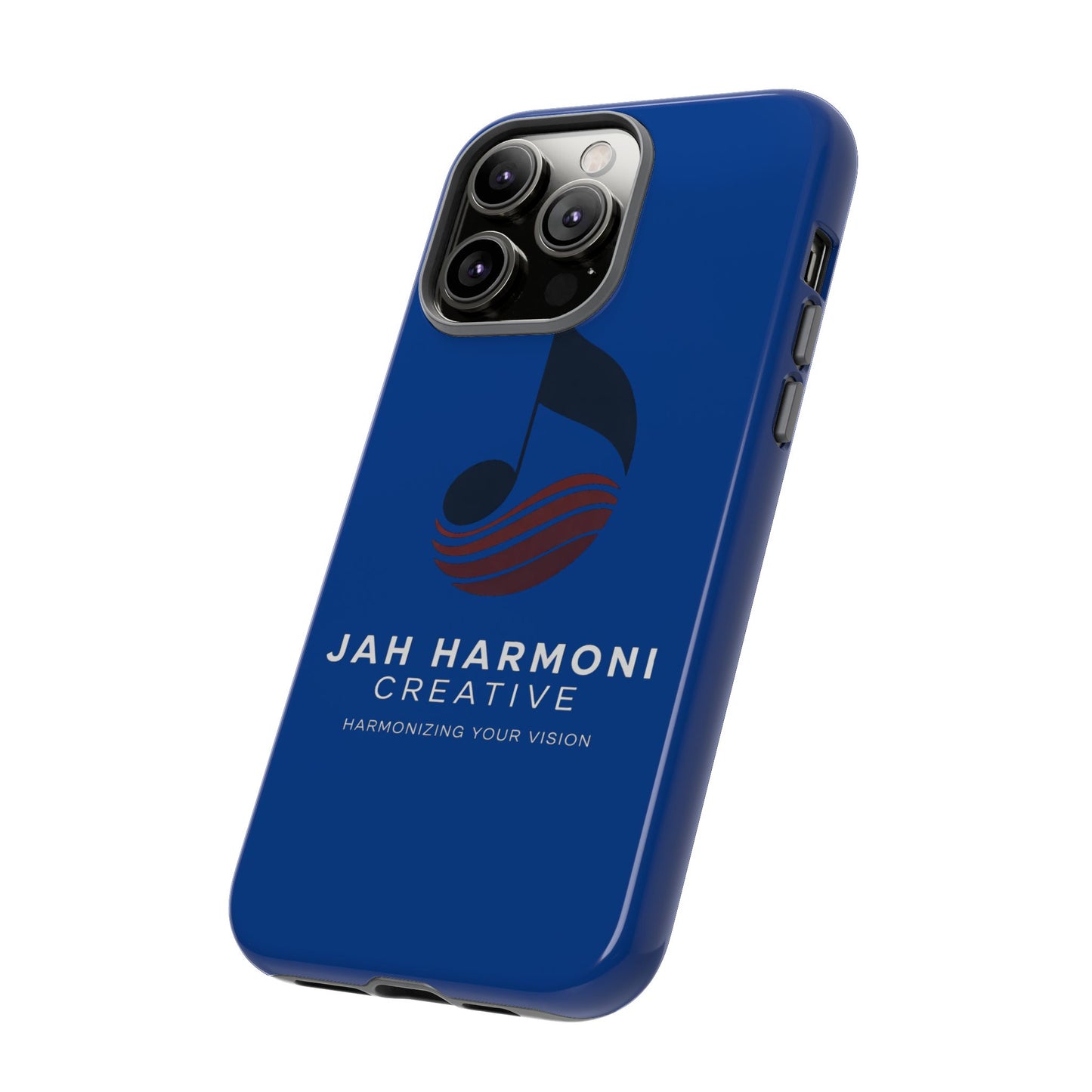 Tough Cases - Blue Logo Phone Case | Jah Harmoni Creative Protective Cover
