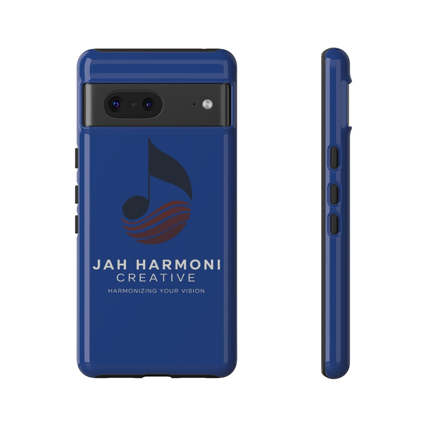 Tough Cases - Blue Logo Phone Case | Jah Harmoni Creative Protective Cover