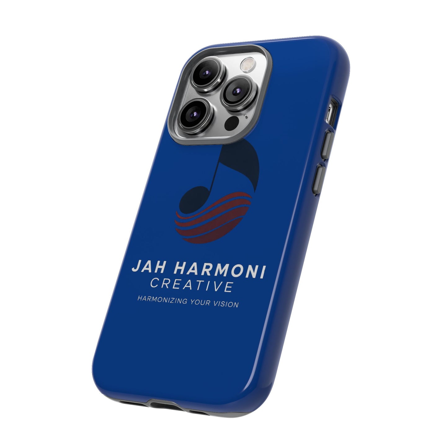 Tough Cases - Blue Logo Phone Case | Jah Harmoni Creative Protective Cover