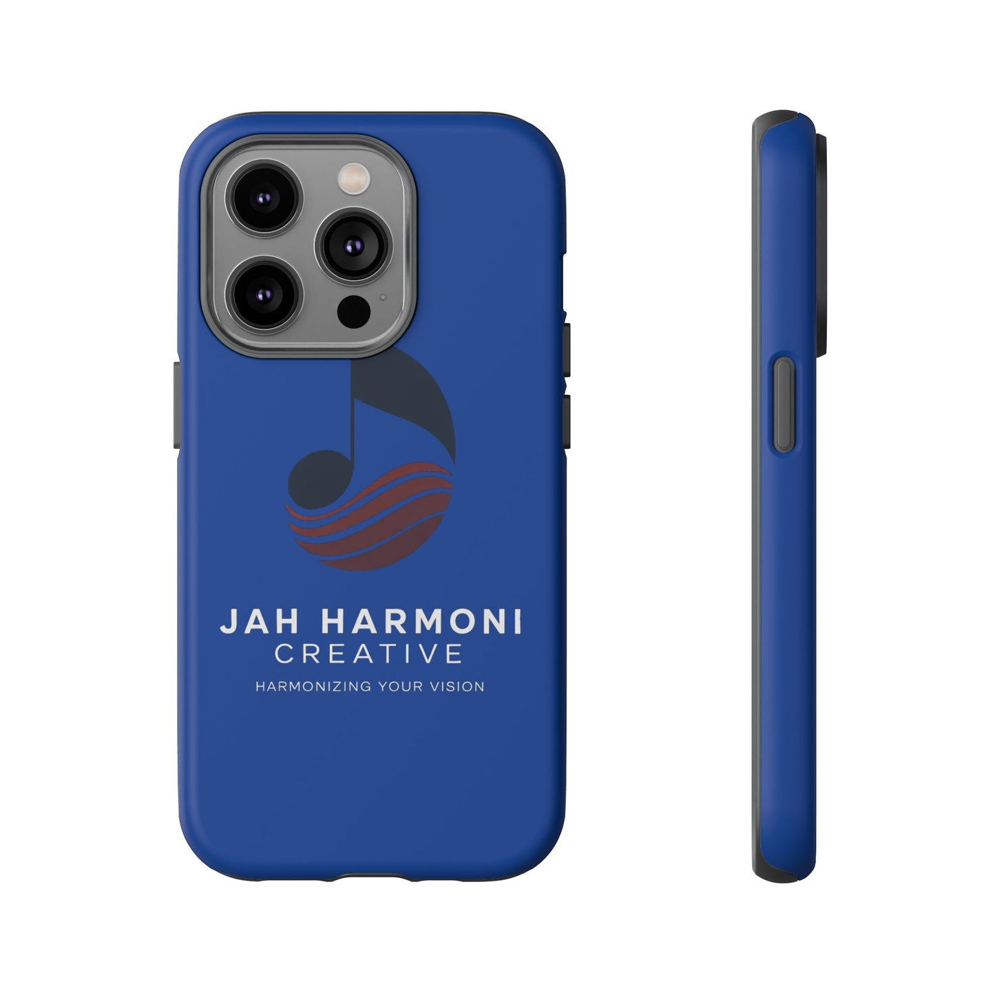 Tough Cases - Blue Logo Phone Case | Jah Harmoni Creative Protective Cover