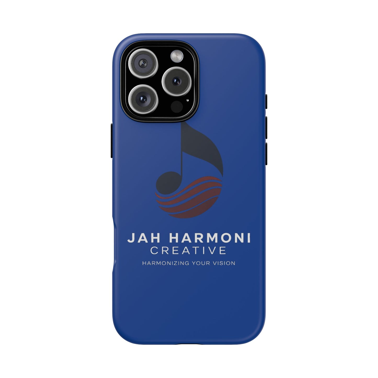 Tough Cases - Blue Logo Phone Case | Jah Harmoni Creative Protective Cover