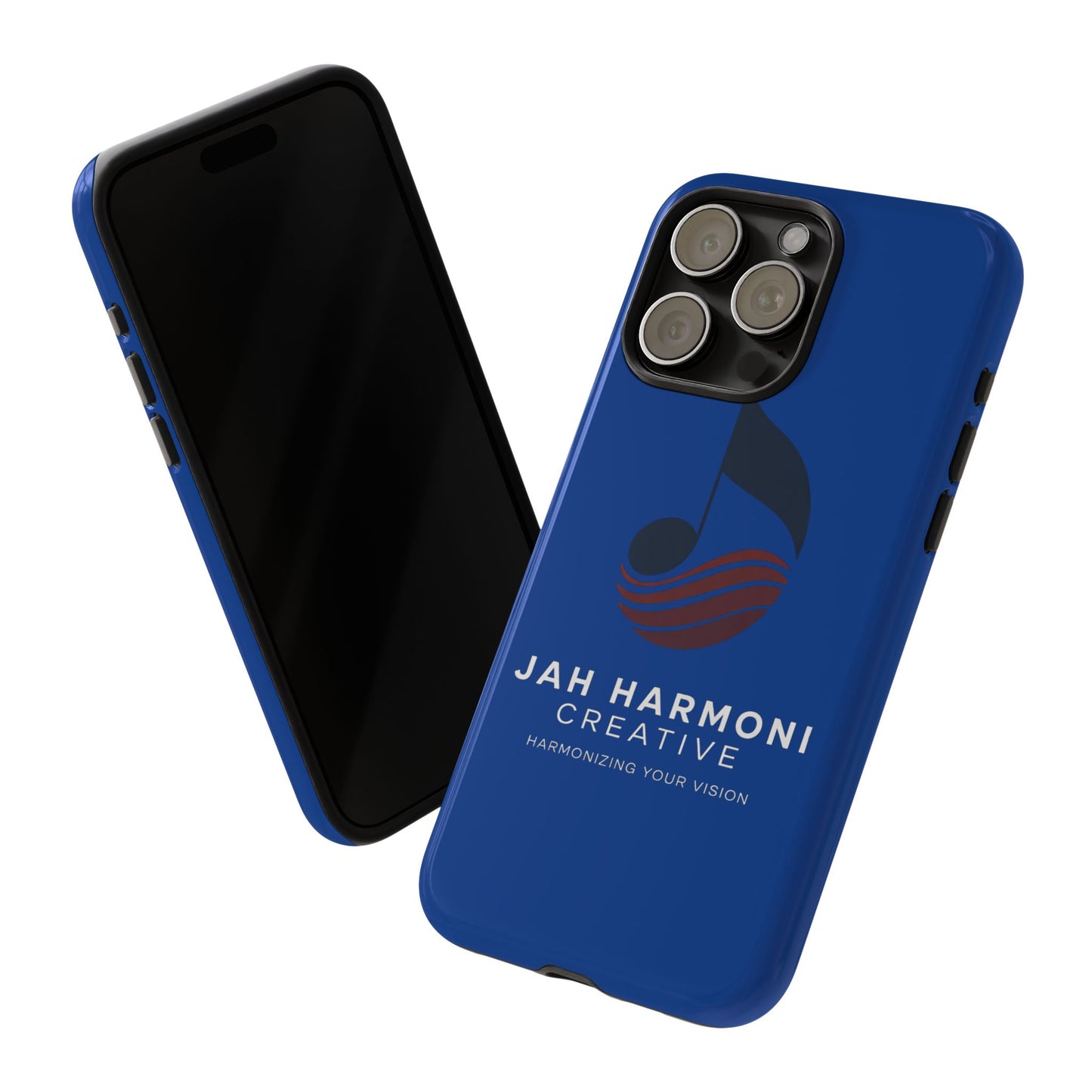 Tough Cases - Blue Logo Phone Case | Jah Harmoni Creative Protective Cover