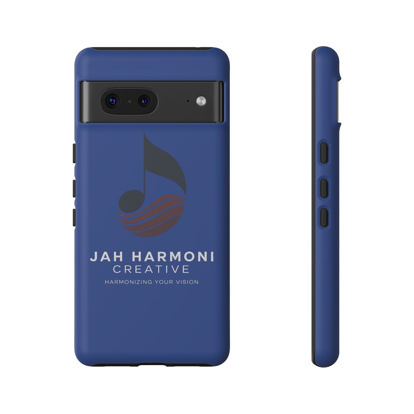 Tough Cases - Blue Logo Phone Case | Jah Harmoni Creative Protective Cover