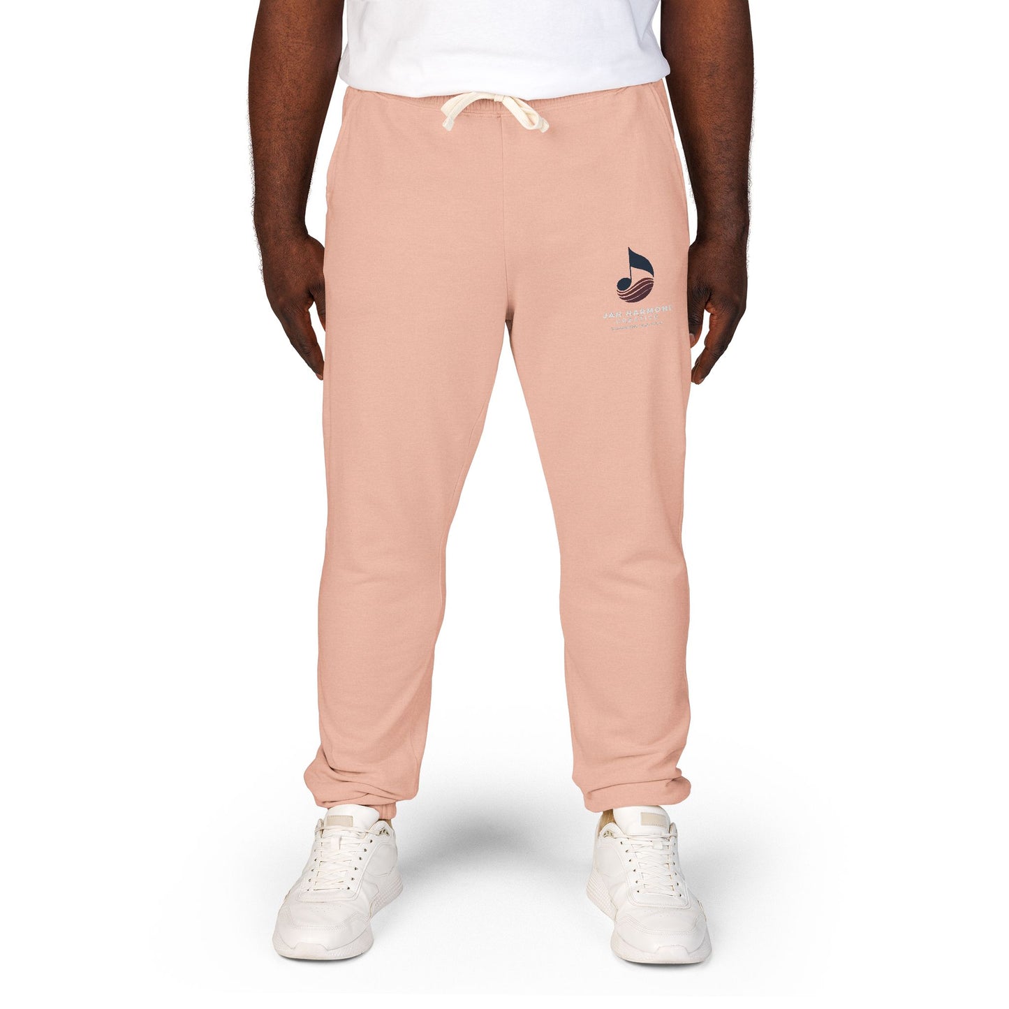 Garment-Dyed Fleece Sweatpants — Relaxed Unisex Joggers with Subtle Patch Logo