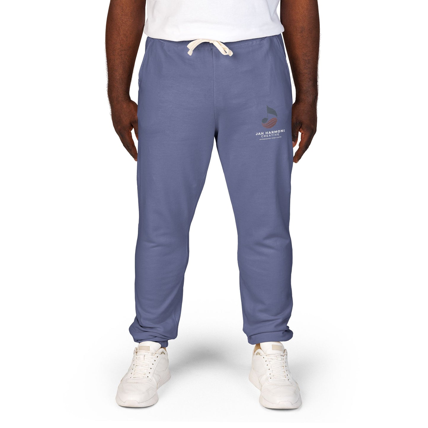 Garment-Dyed Fleece Sweatpants — Relaxed Unisex Joggers with Subtle Patch Logo
