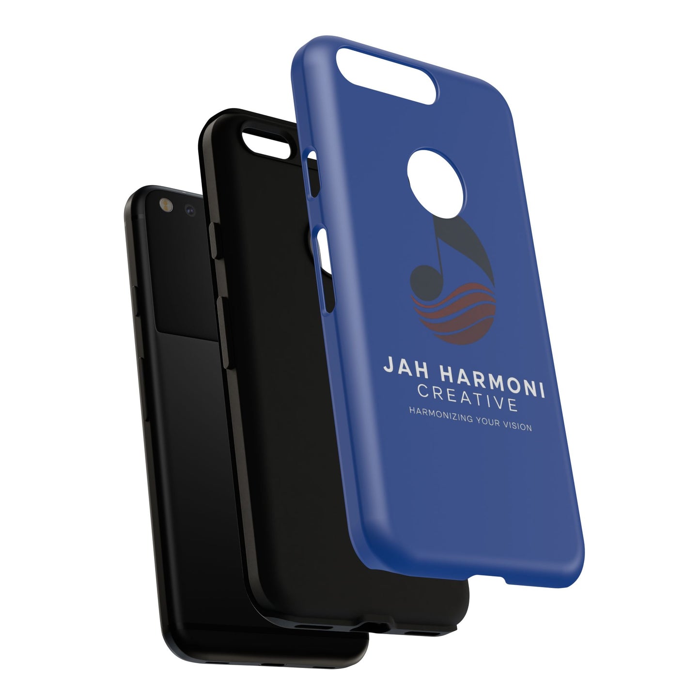 Tough Cases - Blue Logo Phone Case | Jah Harmoni Creative Protective Cover
