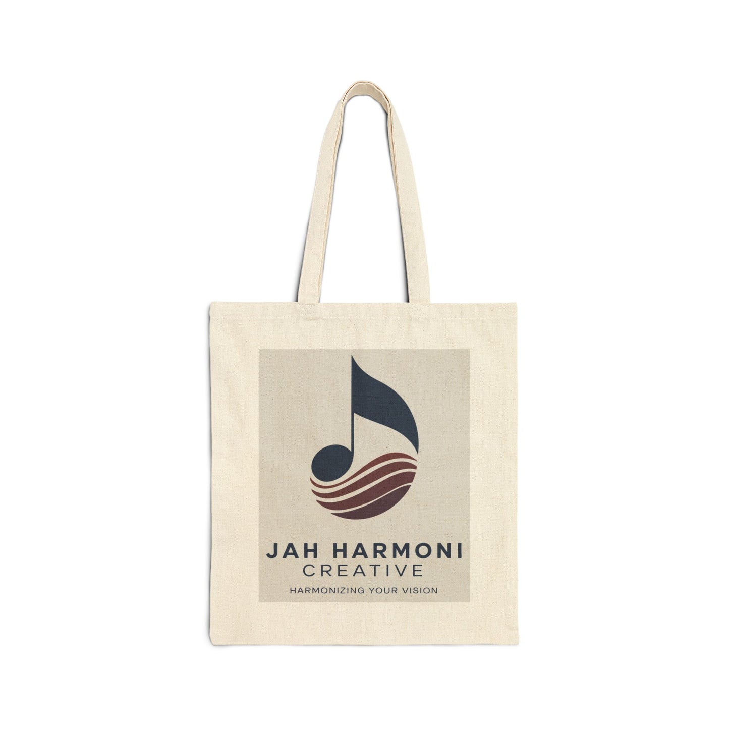Canvas Tote Bag — Jah Harmoni Creative Logo Eco Shopper