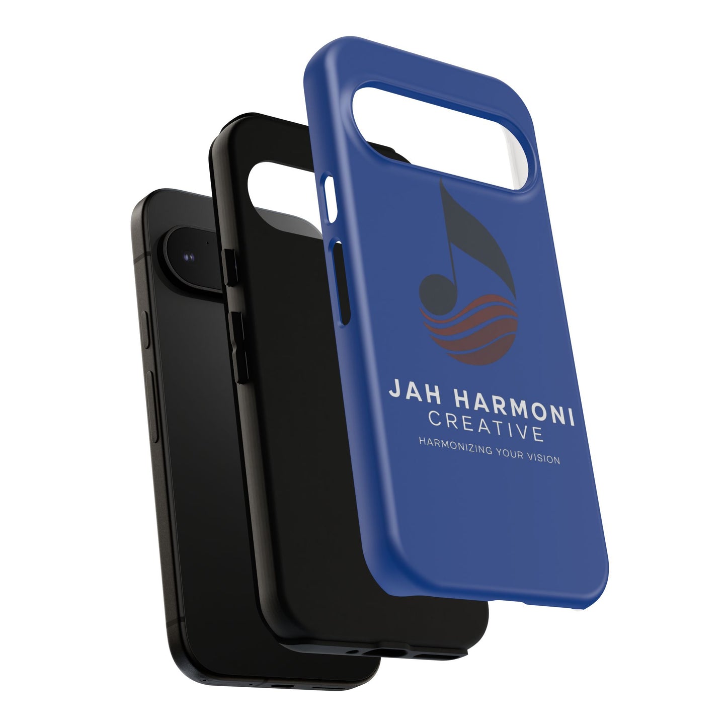 Tough Cases - Blue Logo Phone Case | Jah Harmoni Creative Protective Cover
