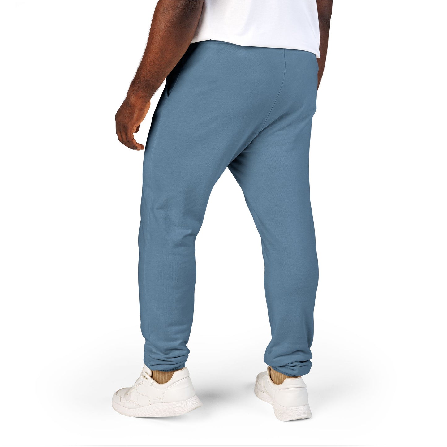 Garment-Dyed Fleece Sweatpants — Relaxed Unisex Joggers with Subtle Patch Logo
