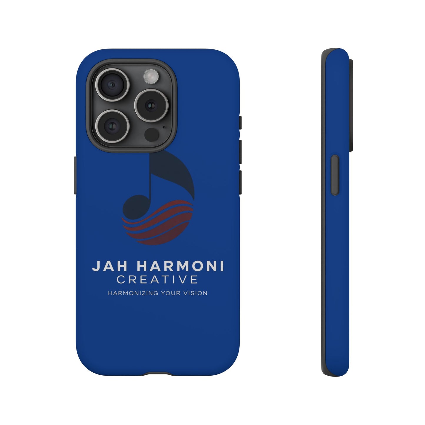 Tough Cases - Blue Logo Phone Case | Jah Harmoni Creative Protective Cover
