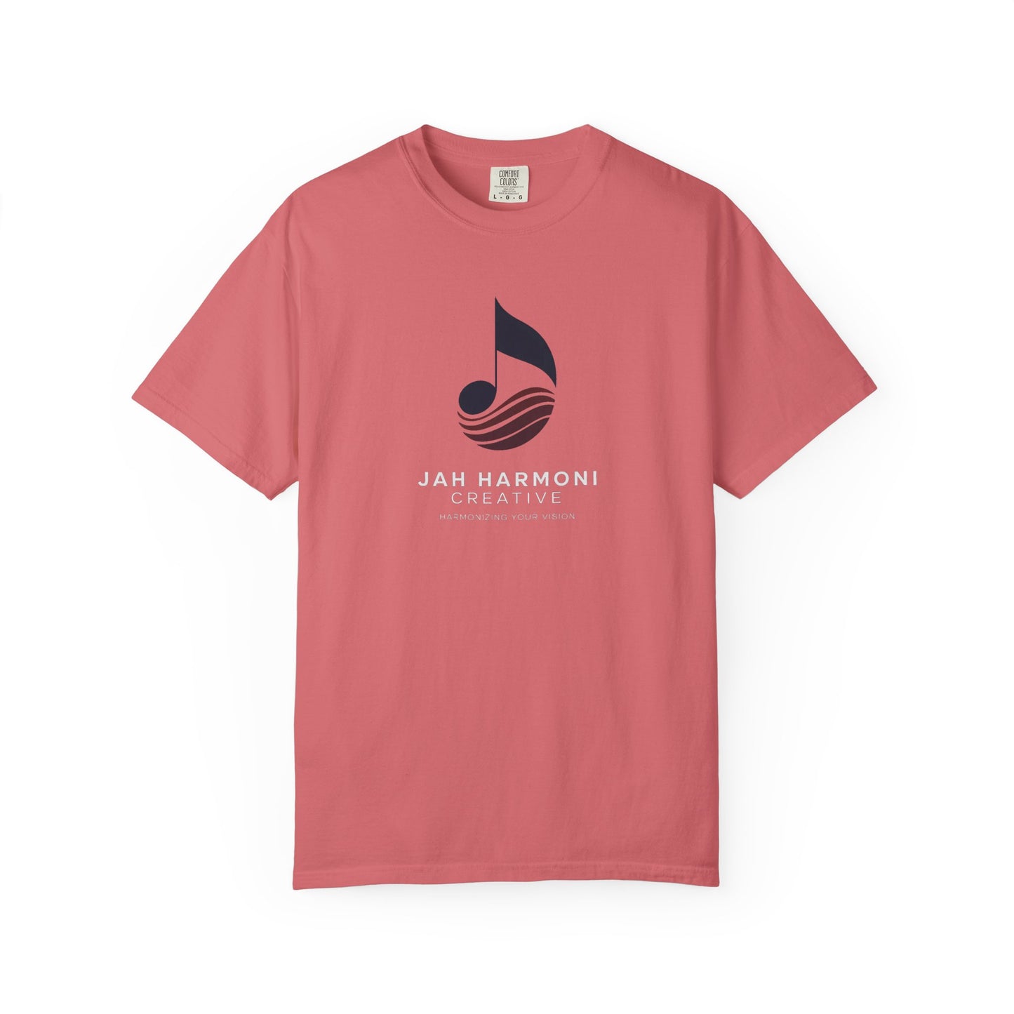 Music Logo T‑Shirt — “Jah Harmoni Creative” Branded Tee