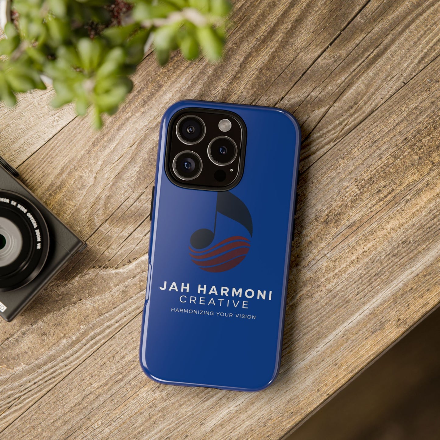 Tough Cases - Blue Logo Phone Case | Jah Harmoni Creative Protective Cover