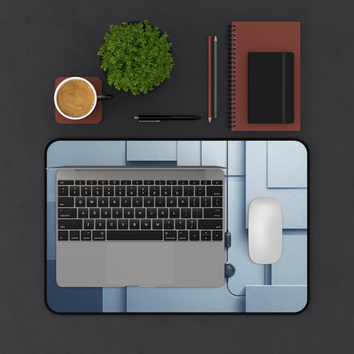 Jah Harmoni Creative Logo Desk Mat — Professional Music Studio Mousepad