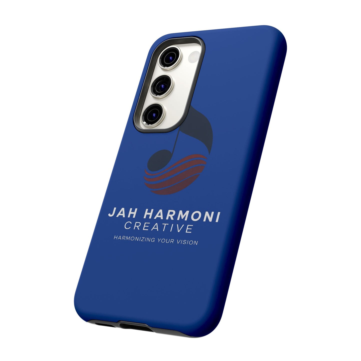 Tough Cases - Blue Logo Phone Case | Jah Harmoni Creative Protective Cover