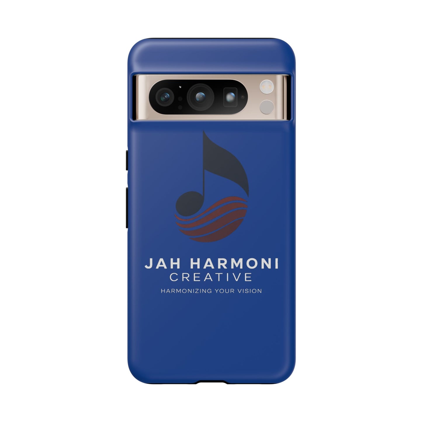 Tough Cases - Blue Logo Phone Case | Jah Harmoni Creative Protective Cover