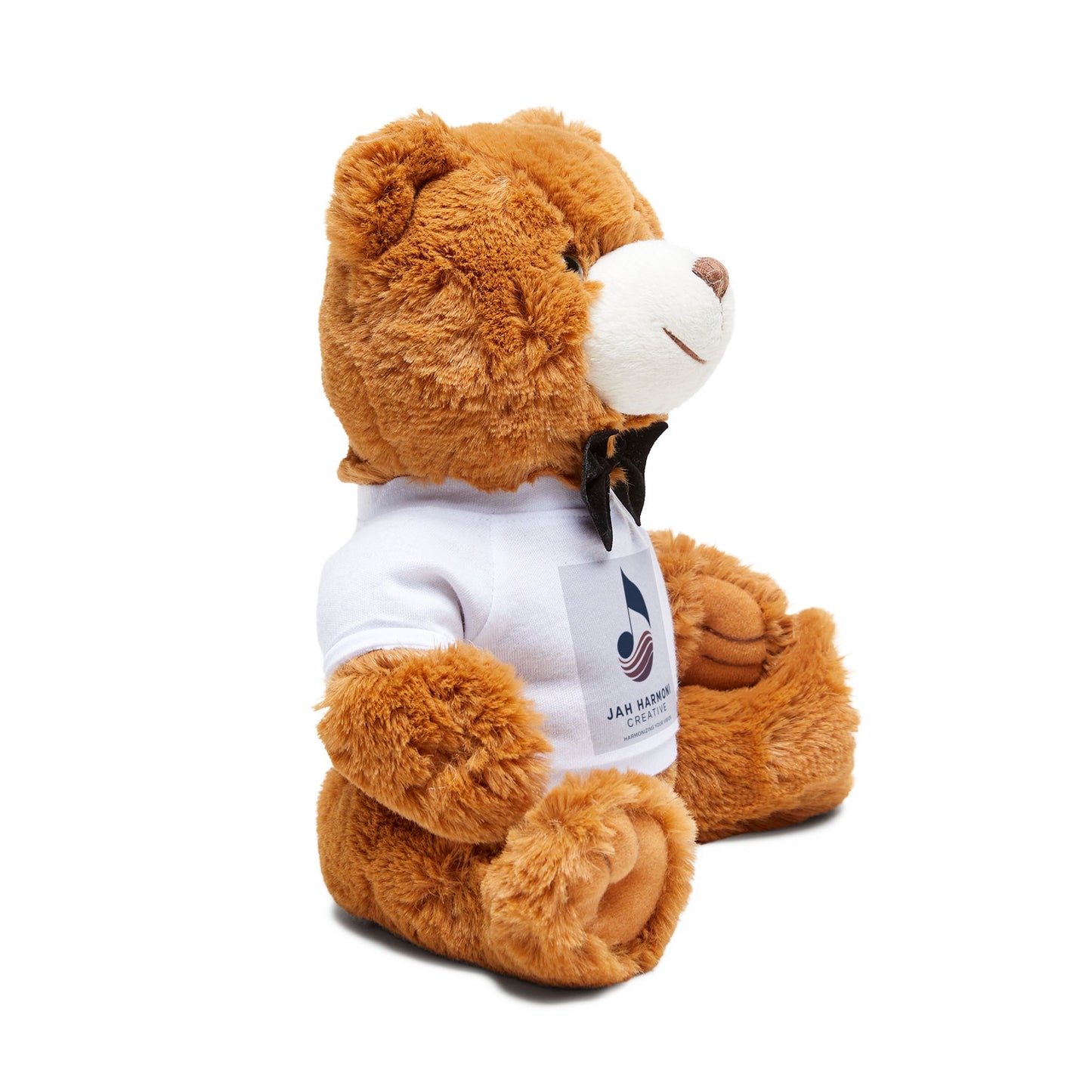 Plush Jah Harmoni Teddy Bear with Custom Logo T‑Shirt — Soft Branded Gift Toy