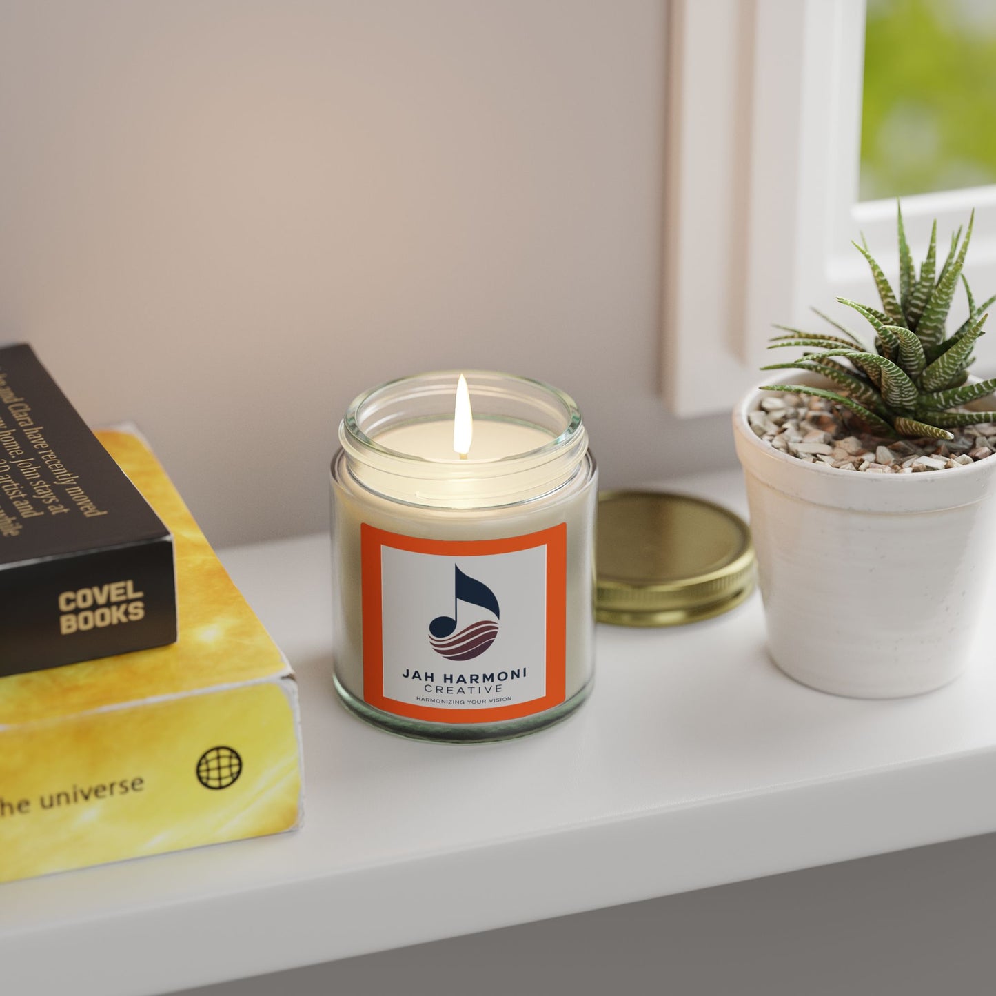 Coconut Apricot Scented Candle (4oz/9oz) — Tropical Fruity Soy Blend