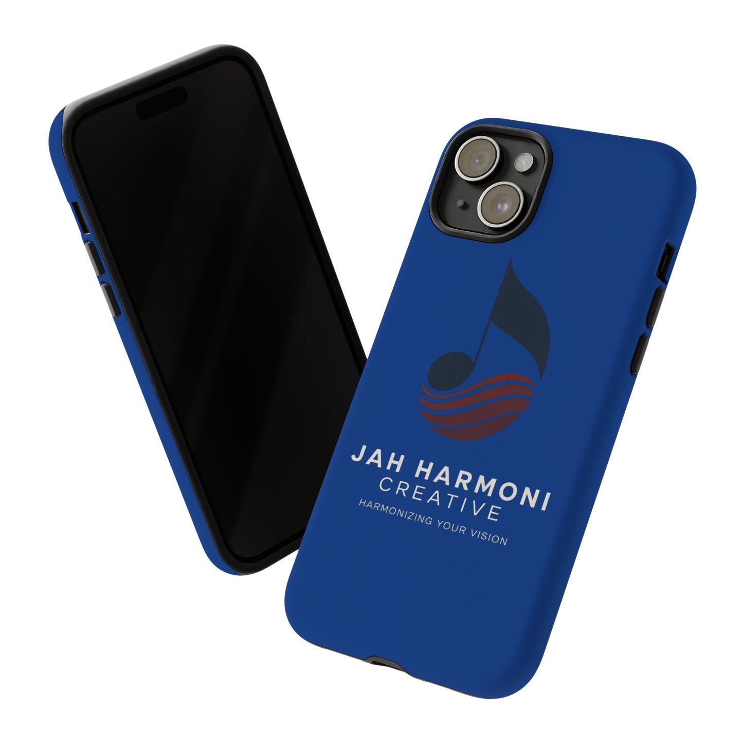 Tough Cases - Blue Logo Phone Case | Jah Harmoni Creative Protective Cover