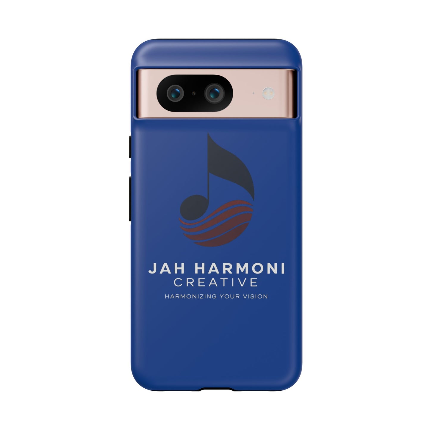 Tough Cases - Blue Logo Phone Case | Jah Harmoni Creative Protective Cover