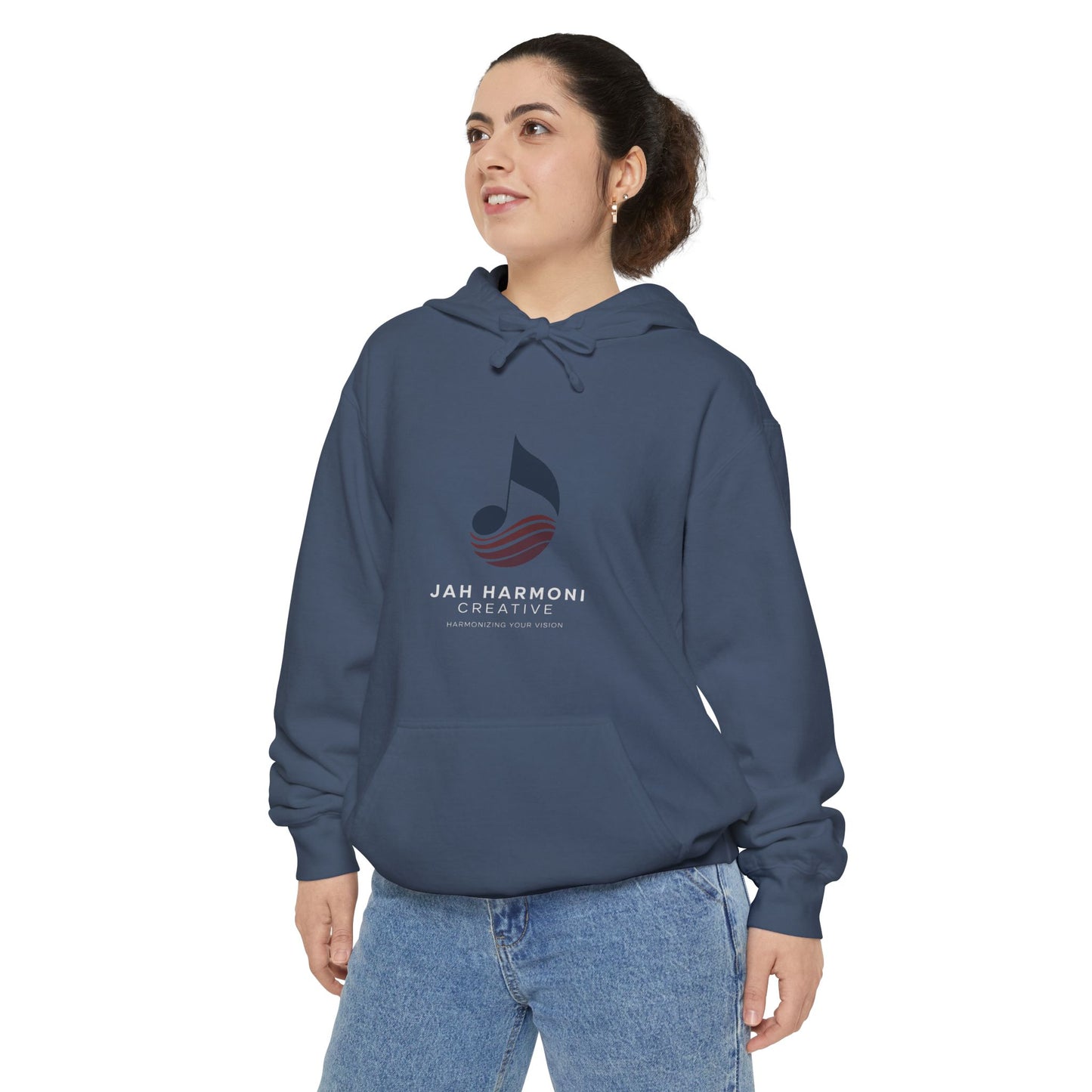 Music Logo Hoodie - "Jah Harmoni Creative" Graphic Pullover