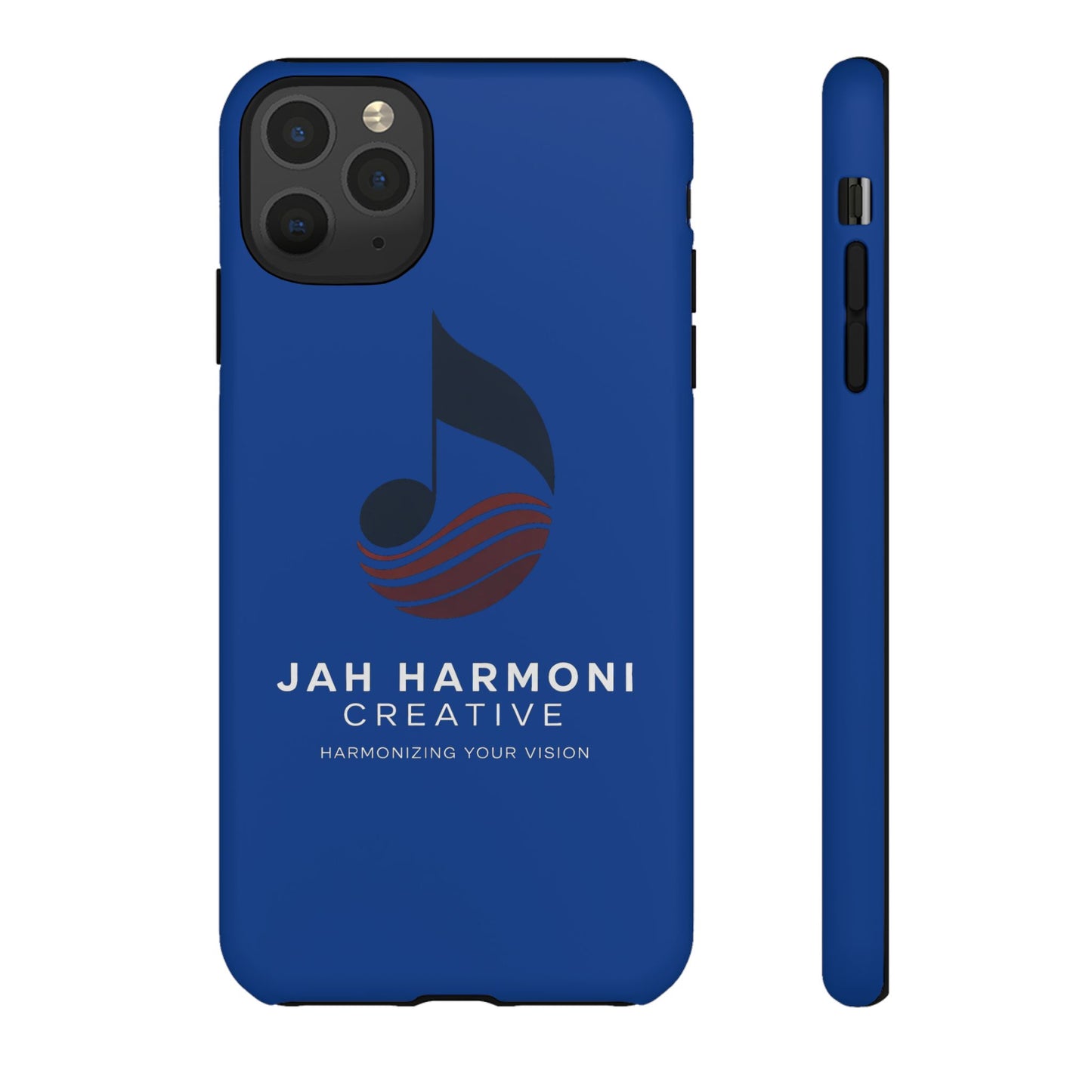 Tough Cases - Blue Logo Phone Case | Jah Harmoni Creative Protective Cover