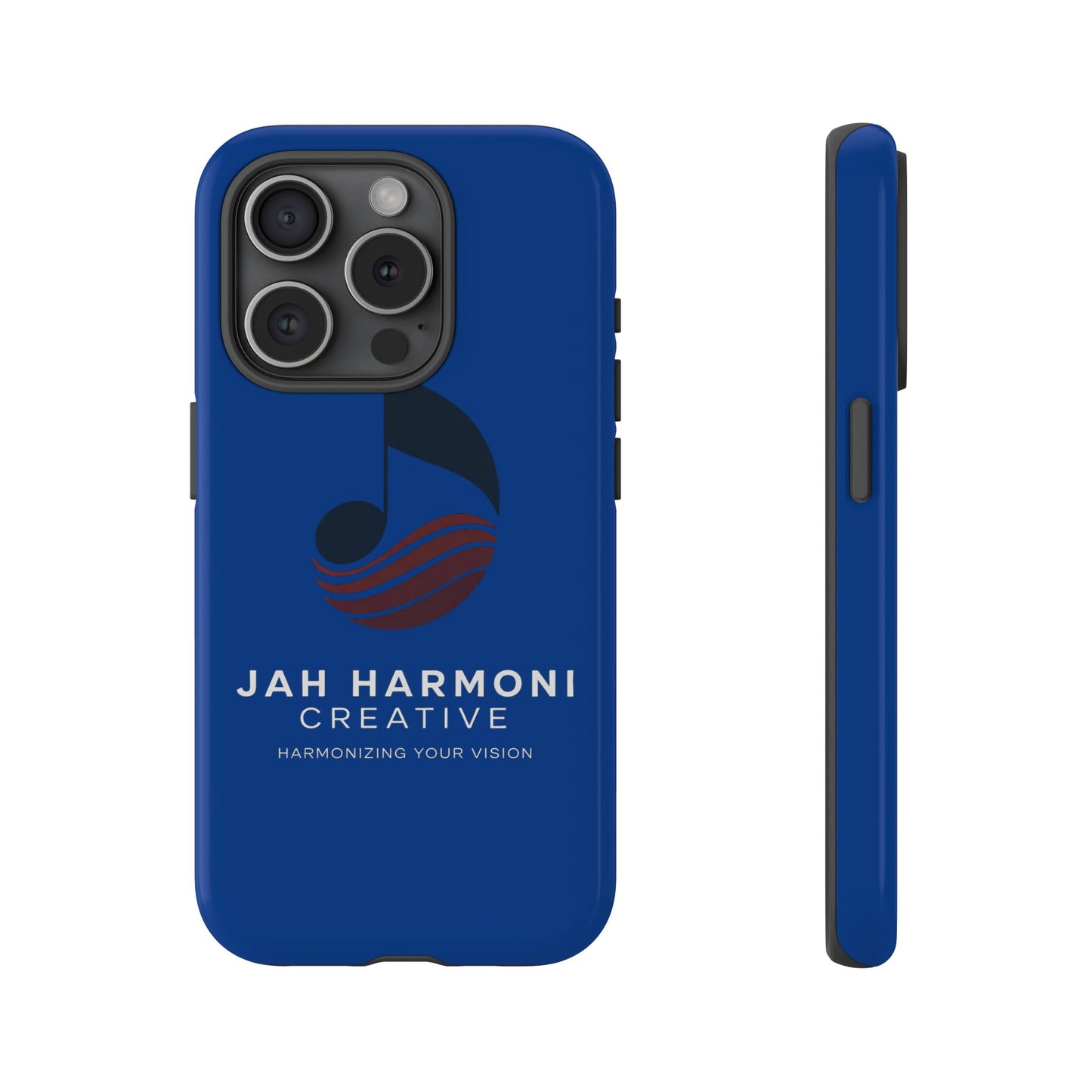 Tough Cases - Blue Logo Phone Case | Jah Harmoni Creative Protective Cover
