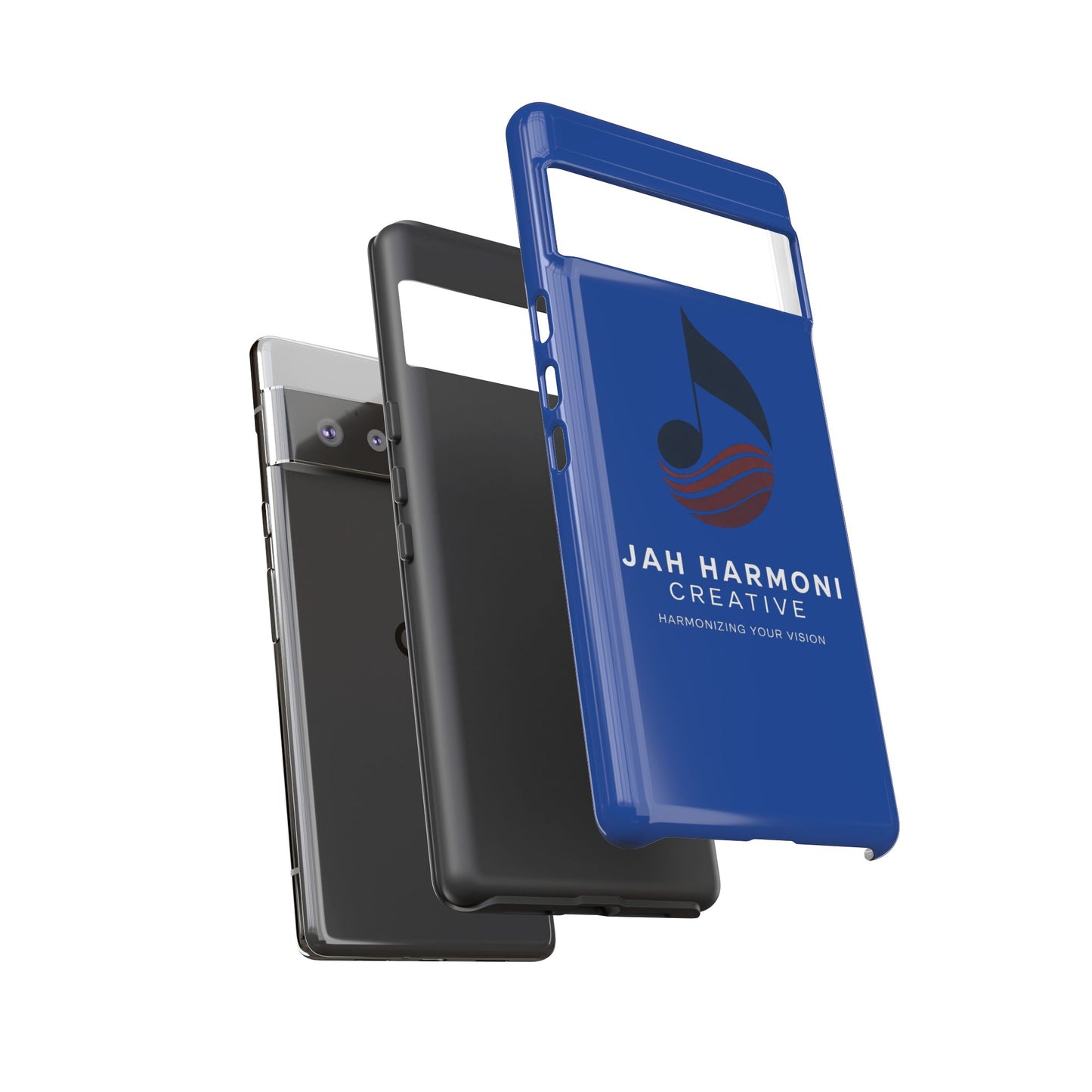 Tough Cases - Blue Logo Phone Case | Jah Harmoni Creative Protective Cover