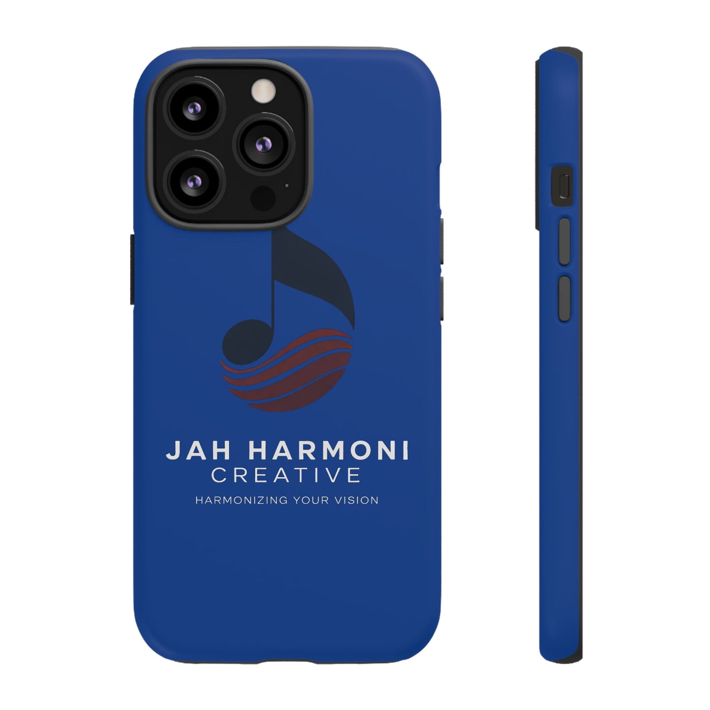 Tough Cases - Blue Logo Phone Case | Jah Harmoni Creative Protective Cover