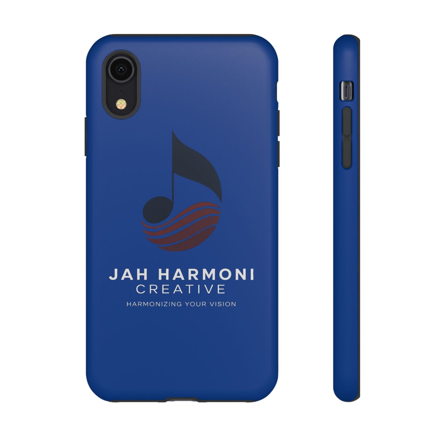 Tough Cases - Blue Logo Phone Case | Jah Harmoni Creative Protective Cover