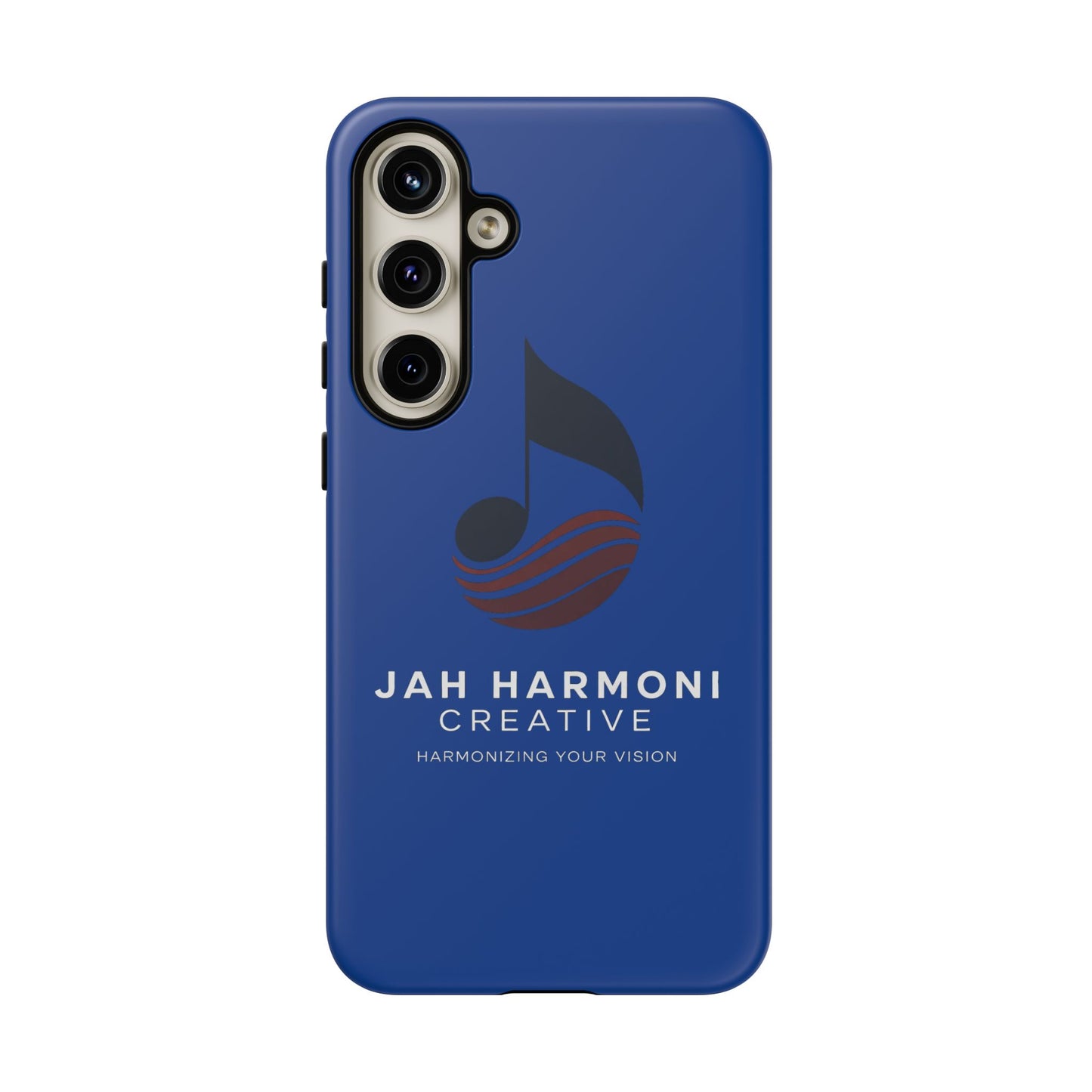 Tough Cases - Blue Logo Phone Case | Jah Harmoni Creative Protective Cover