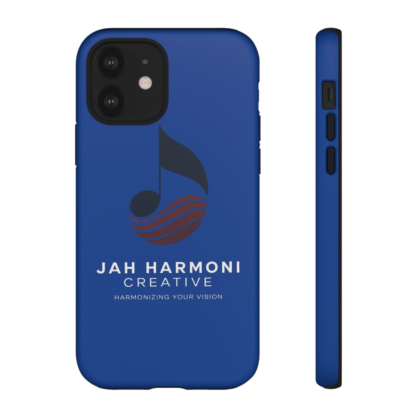 Tough Cases - Blue Logo Phone Case | Jah Harmoni Creative Protective Cover