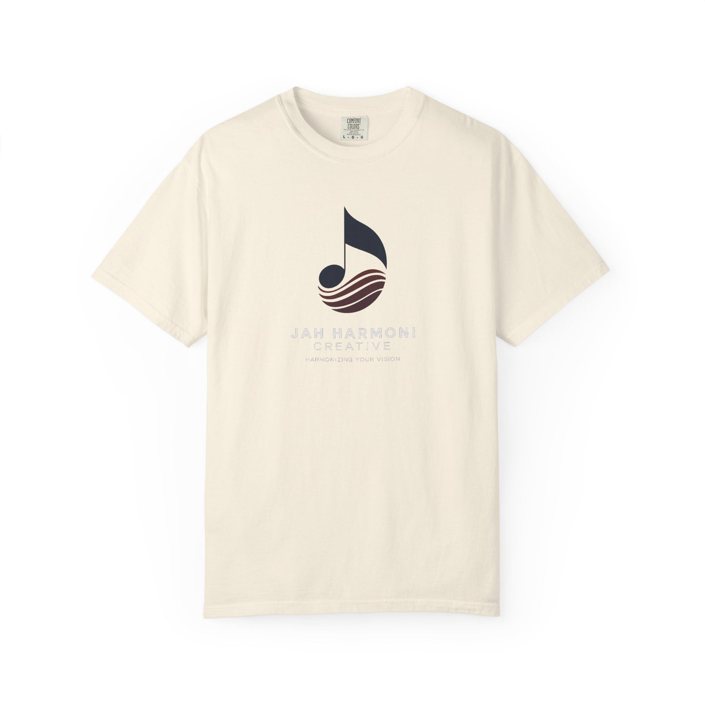 Music Logo T‑Shirt — “Jah Harmoni Creative” Branded Tee