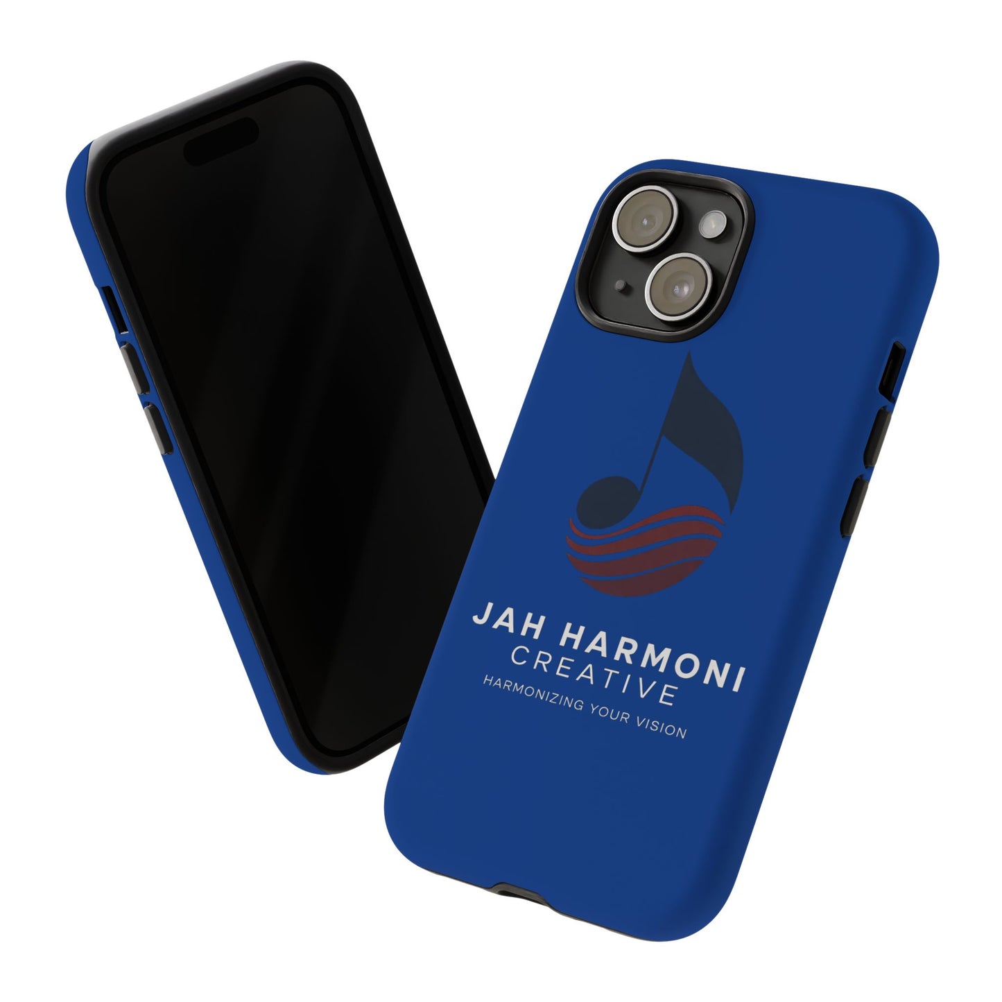 Tough Cases - Blue Logo Phone Case | Jah Harmoni Creative Protective Cover