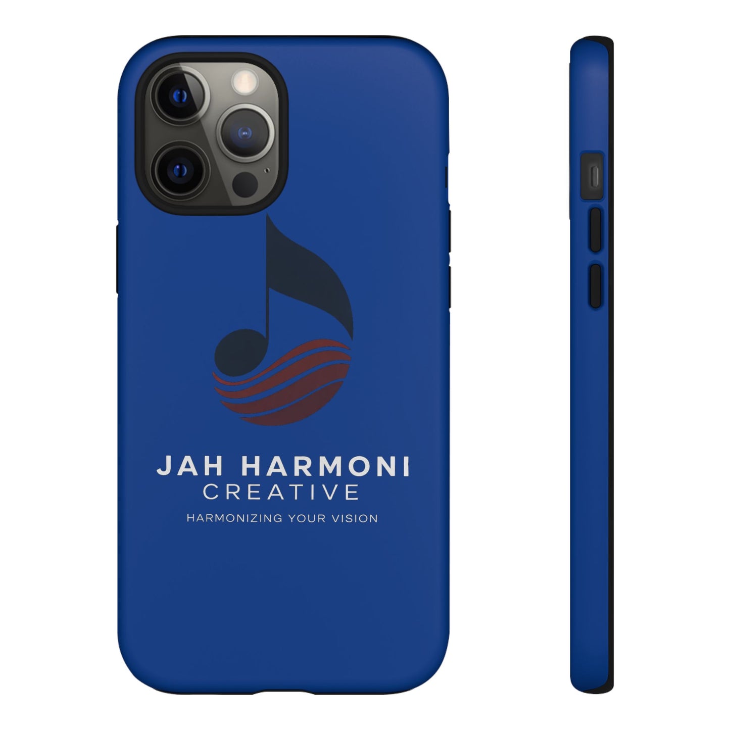Tough Cases - Blue Logo Phone Case | Jah Harmoni Creative Protective Cover