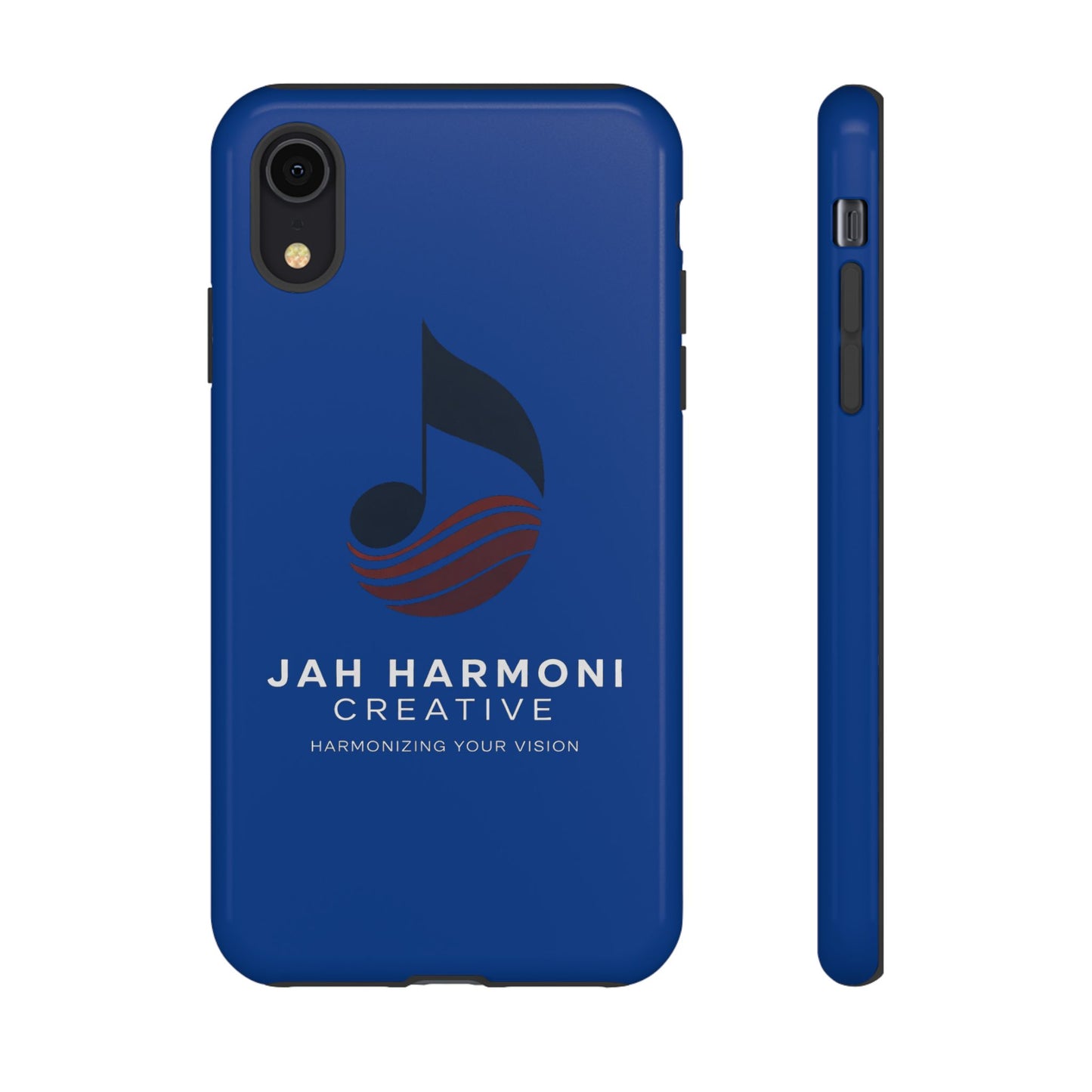 Tough Cases - Blue Logo Phone Case | Jah Harmoni Creative Protective Cover