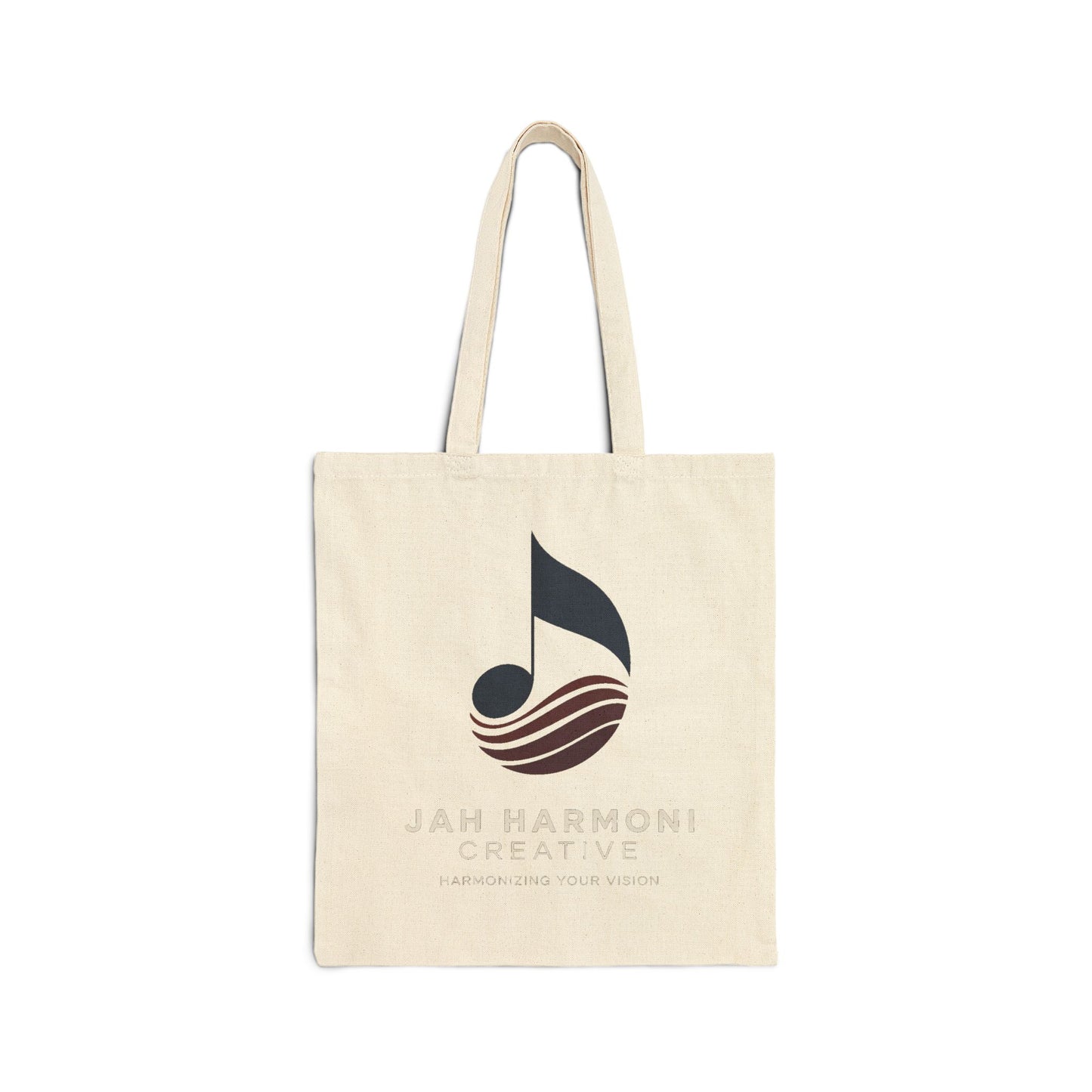 Canvas Tote Bag — Jah Harmoni Creative Logo Eco Shopper