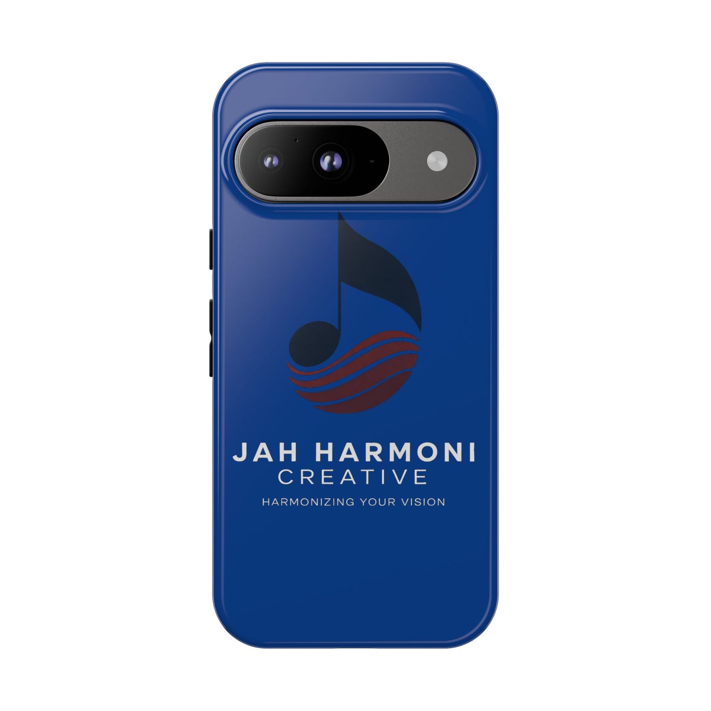 Tough Cases - Blue Logo Phone Case | Jah Harmoni Creative Protective Cover