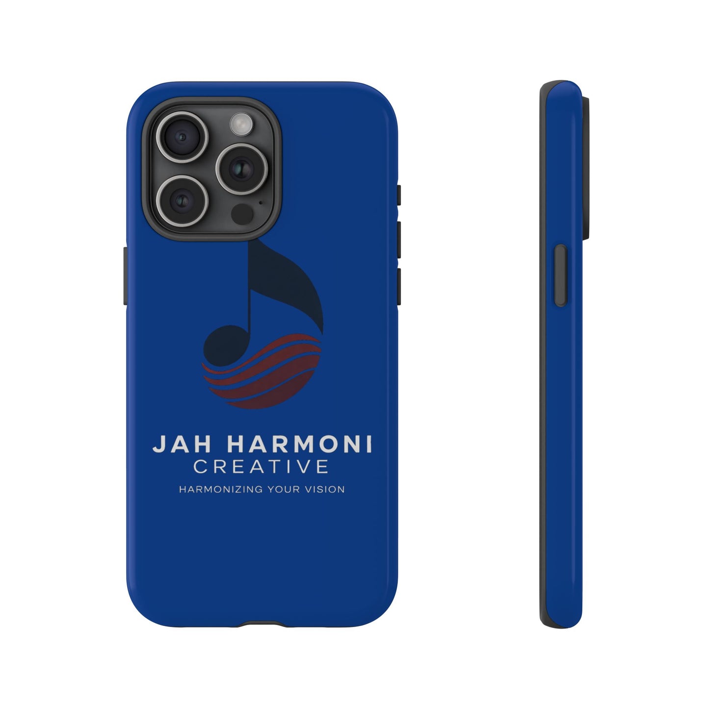 Tough Cases - Blue Logo Phone Case | Jah Harmoni Creative Protective Cover