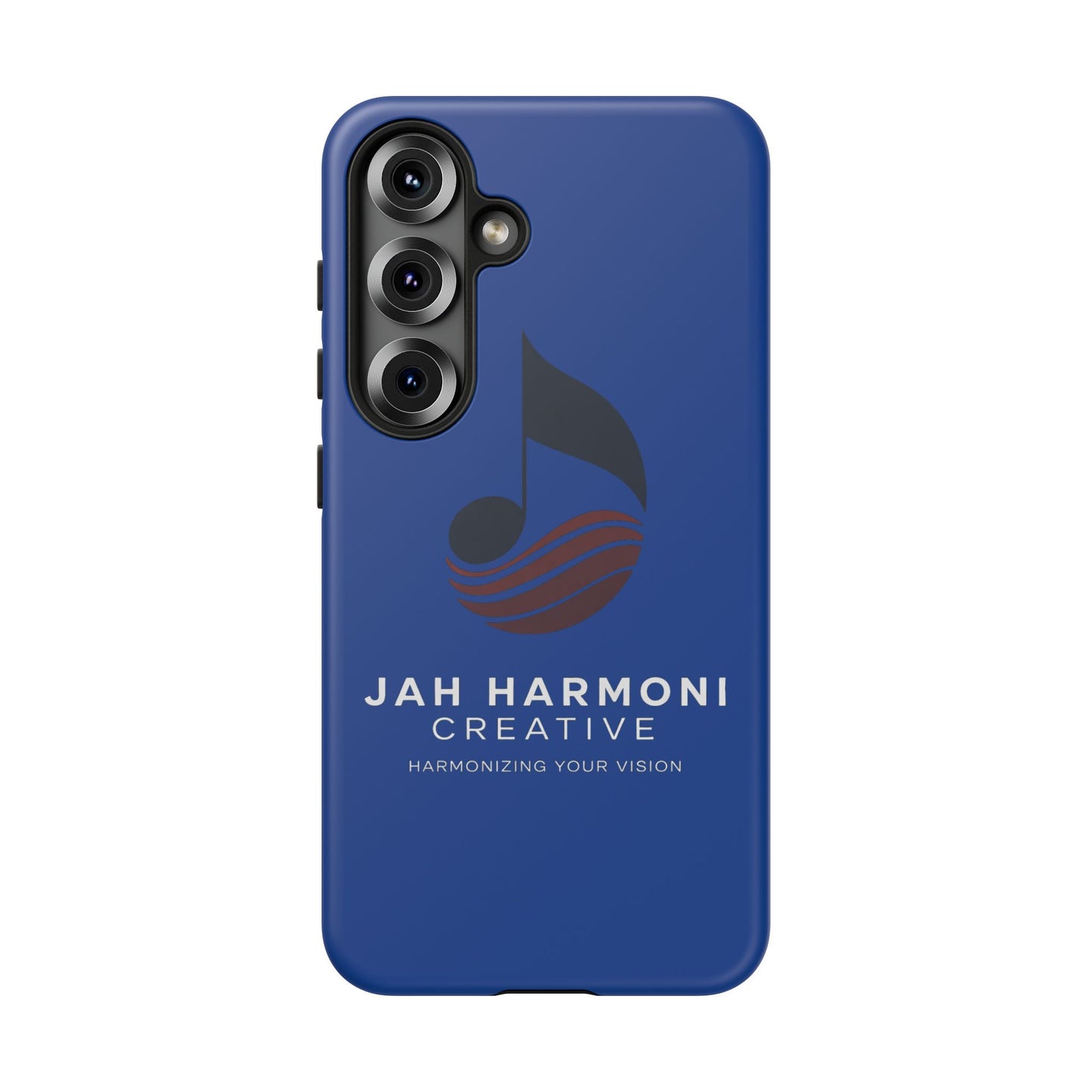 Tough Cases - Blue Logo Phone Case | Jah Harmoni Creative Protective Cover