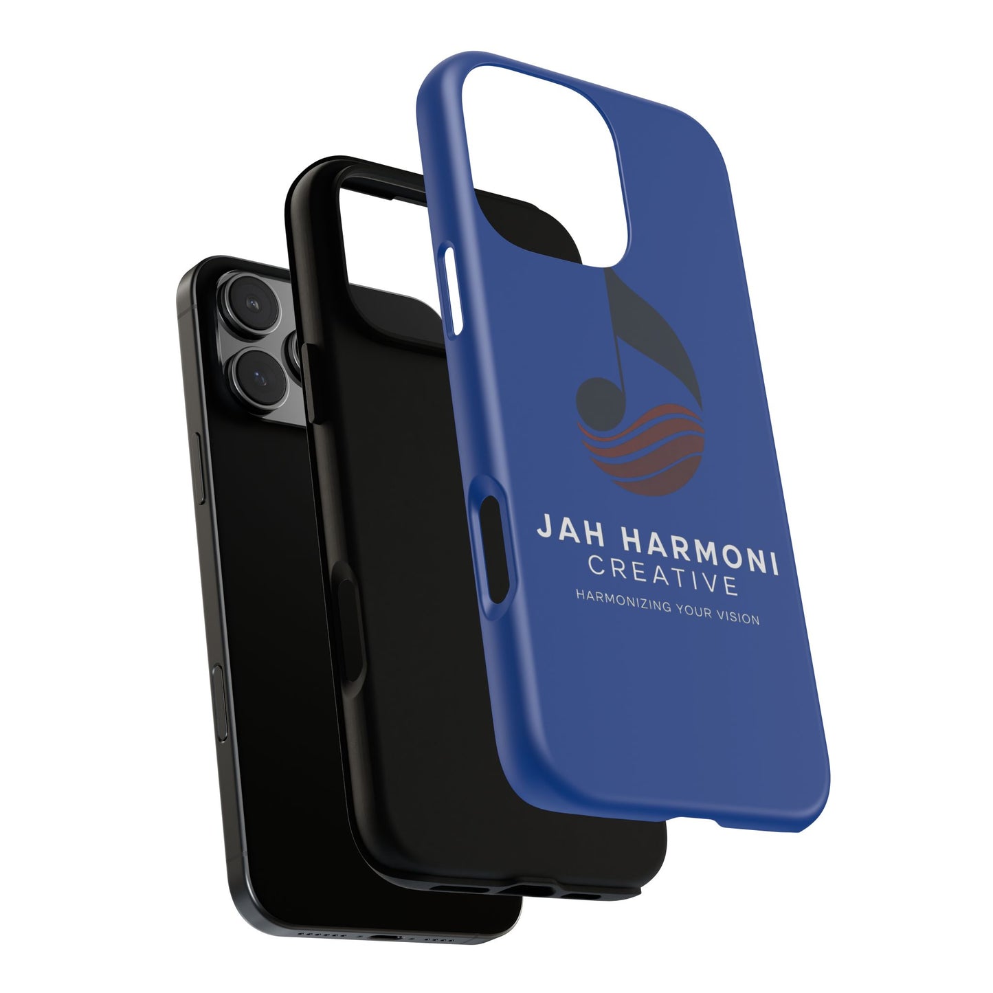 Tough Cases - Blue Logo Phone Case | Jah Harmoni Creative Protective Cover