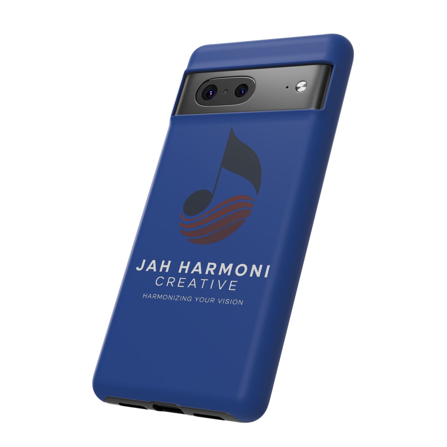 Tough Cases - Blue Logo Phone Case | Jah Harmoni Creative Protective Cover