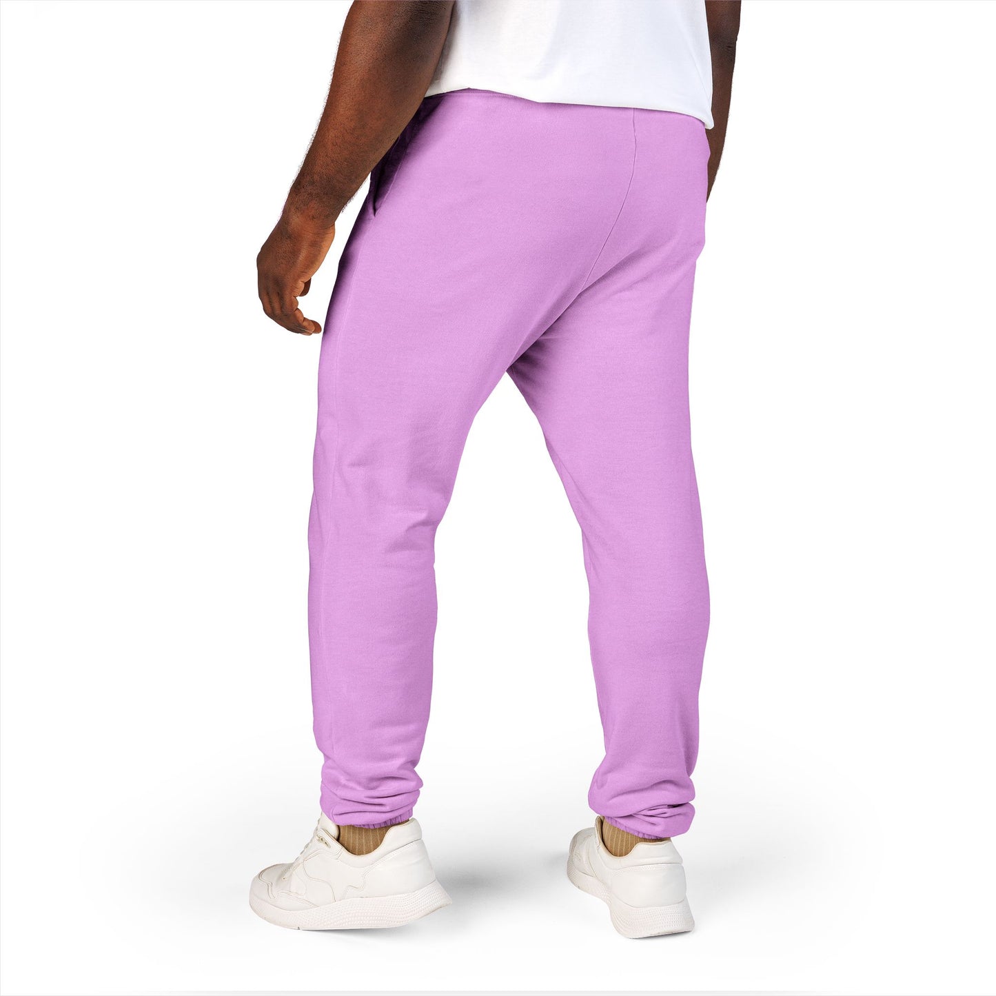 Garment-Dyed Fleece Sweatpants — Relaxed Unisex Joggers with Subtle Patch Logo